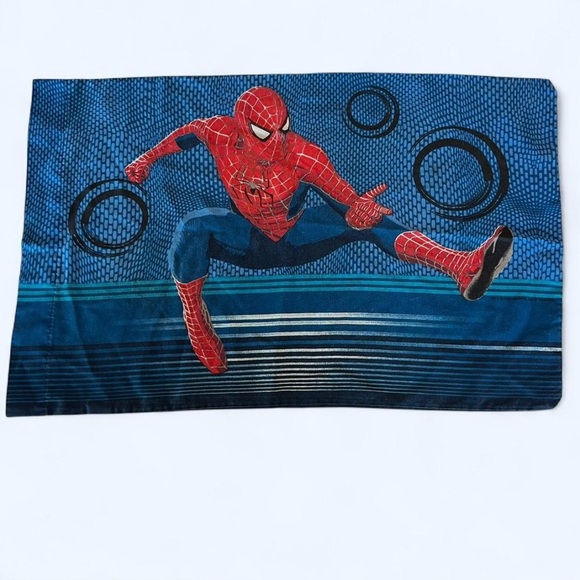 Other - Vintage Rare Spider-Man Action Pillowcase Single Marvel Comic Bedding